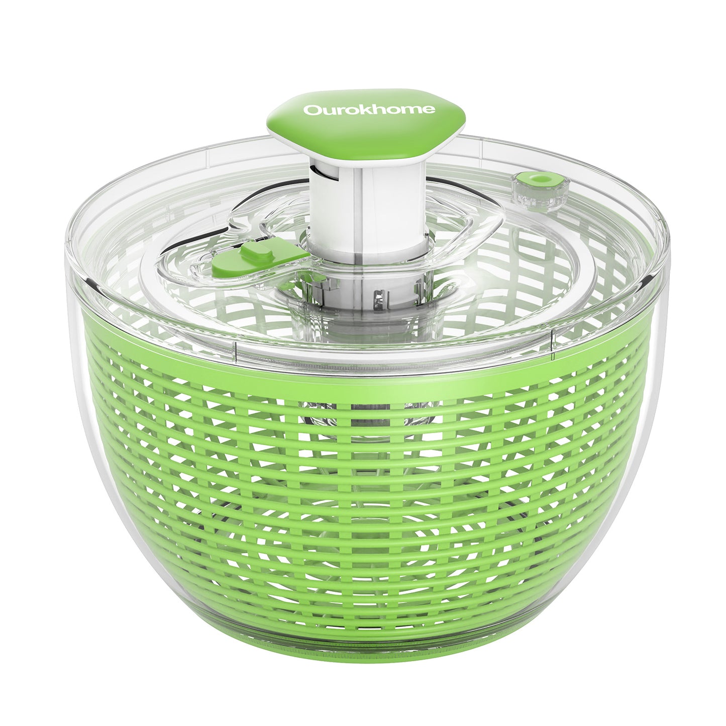 Ourokhome One-handed Easy Press Salad Spinner
