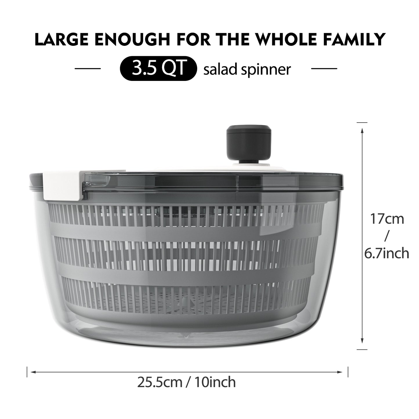 Ourokhome Salad Spinner Lettuce Dryer 3.5 QT