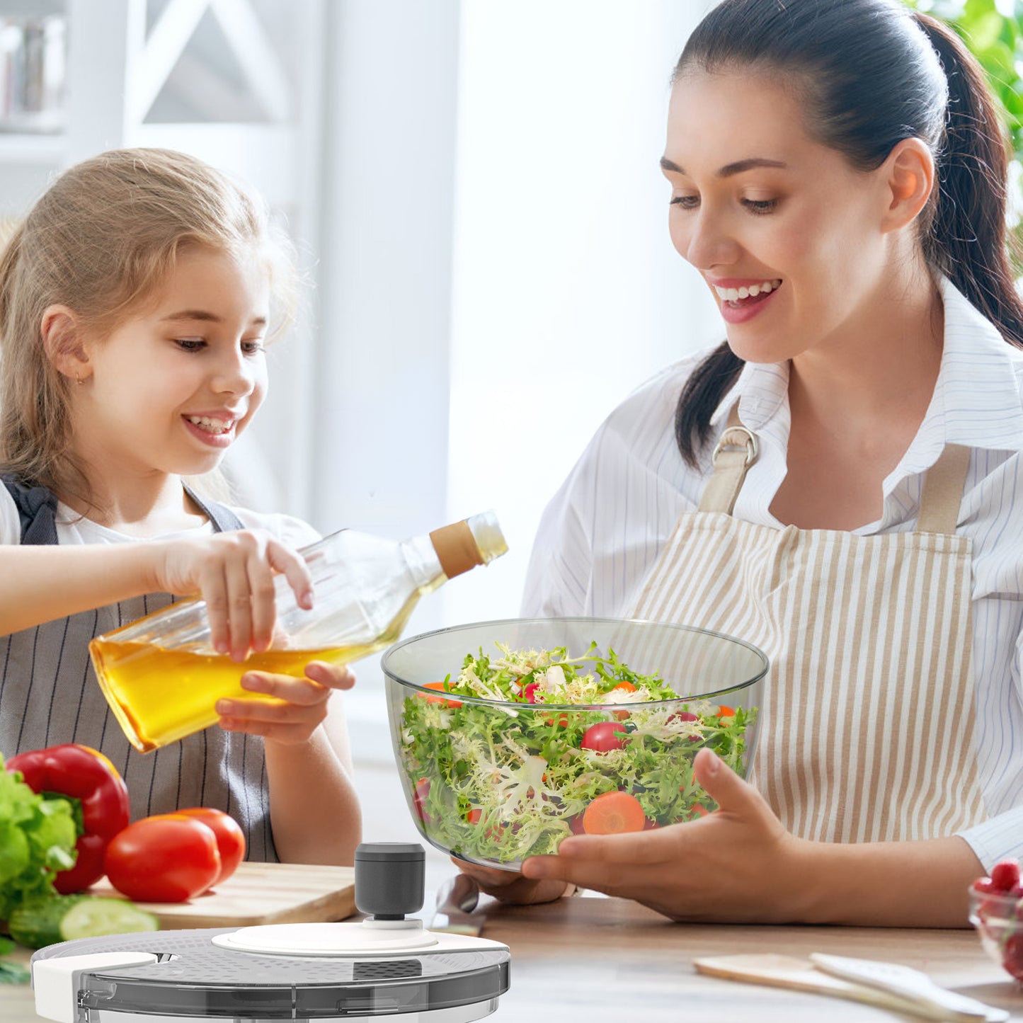 Ourokhome Salad Spinner Lettuce Dryer 3.5 QT