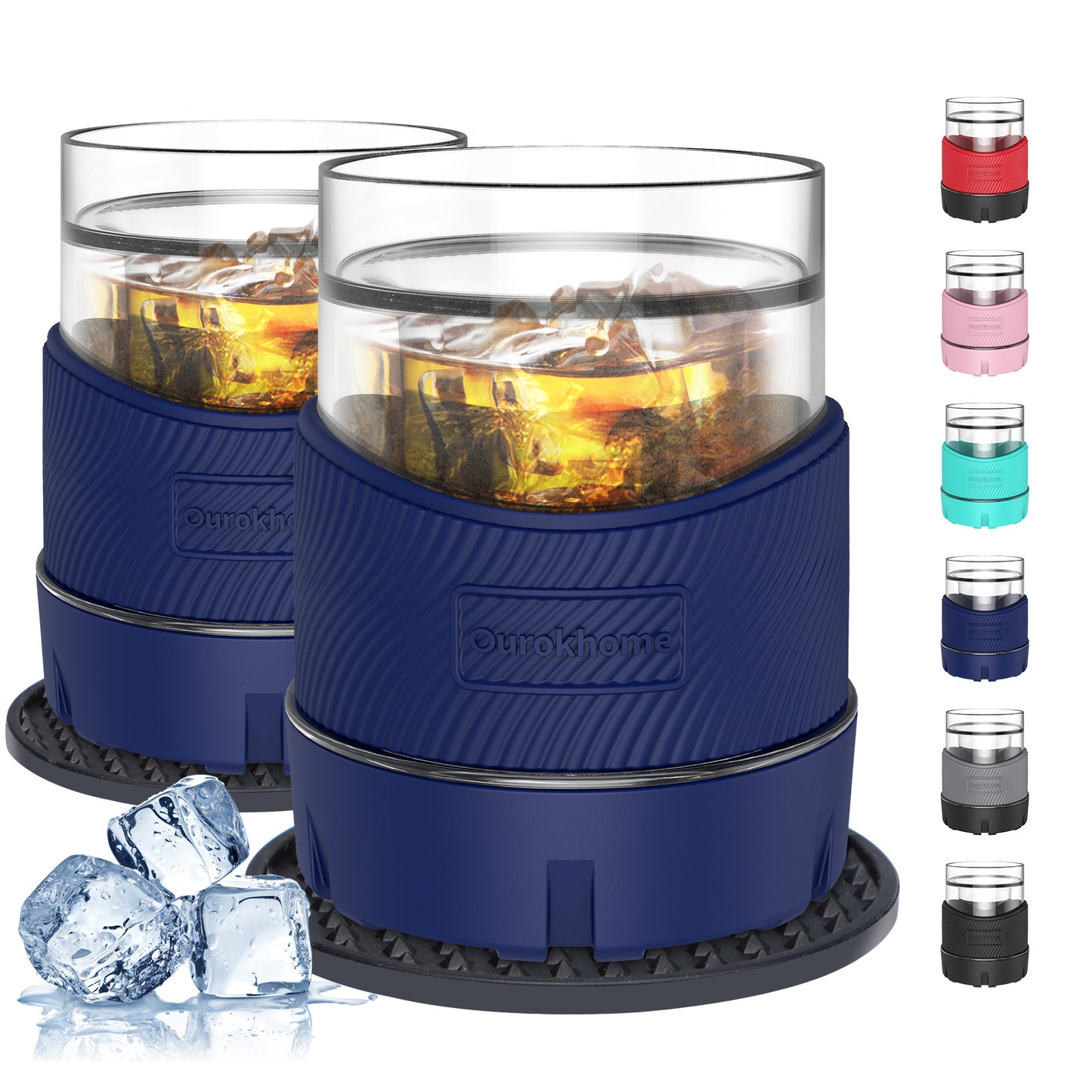 Ourokhome Whiskey Freeze Glasses 2 Sets