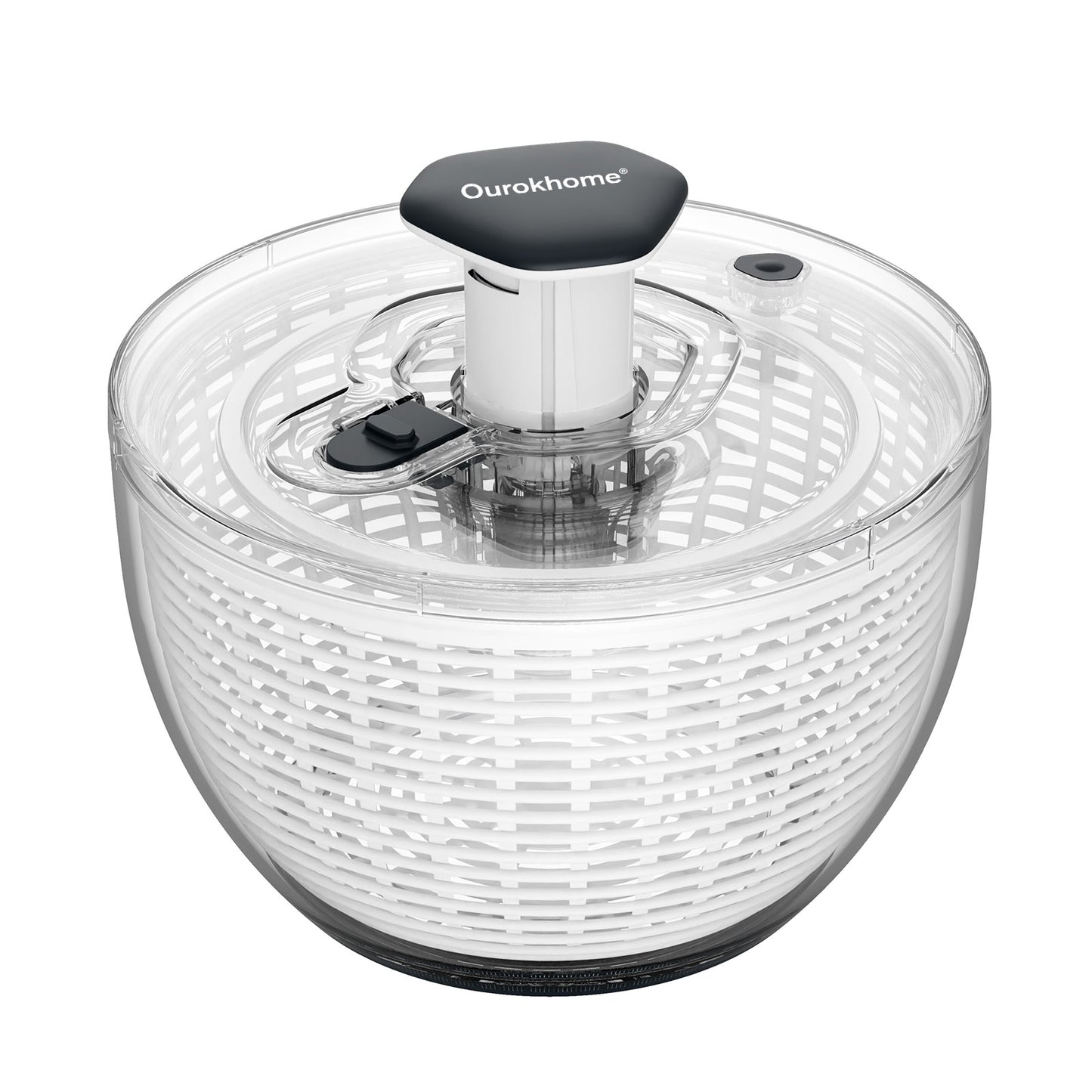 Ourokhome One-handed Easy Press Salad Spinner