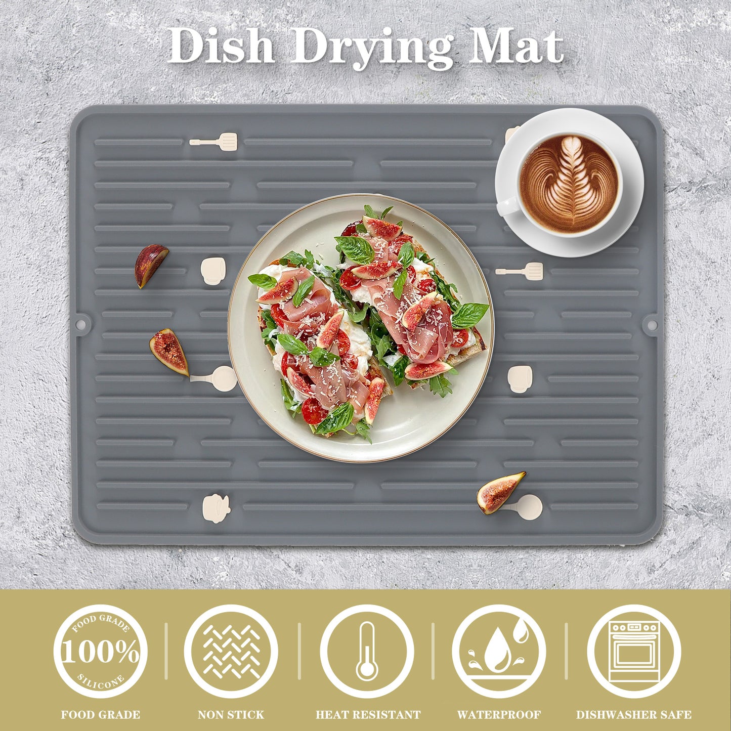 Ourokhome Dish Drying Mat