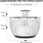 Ourokhome One-handed Easy Press Salad Spinner