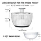 Ourokhome Salad Spinner with Salad Bowl