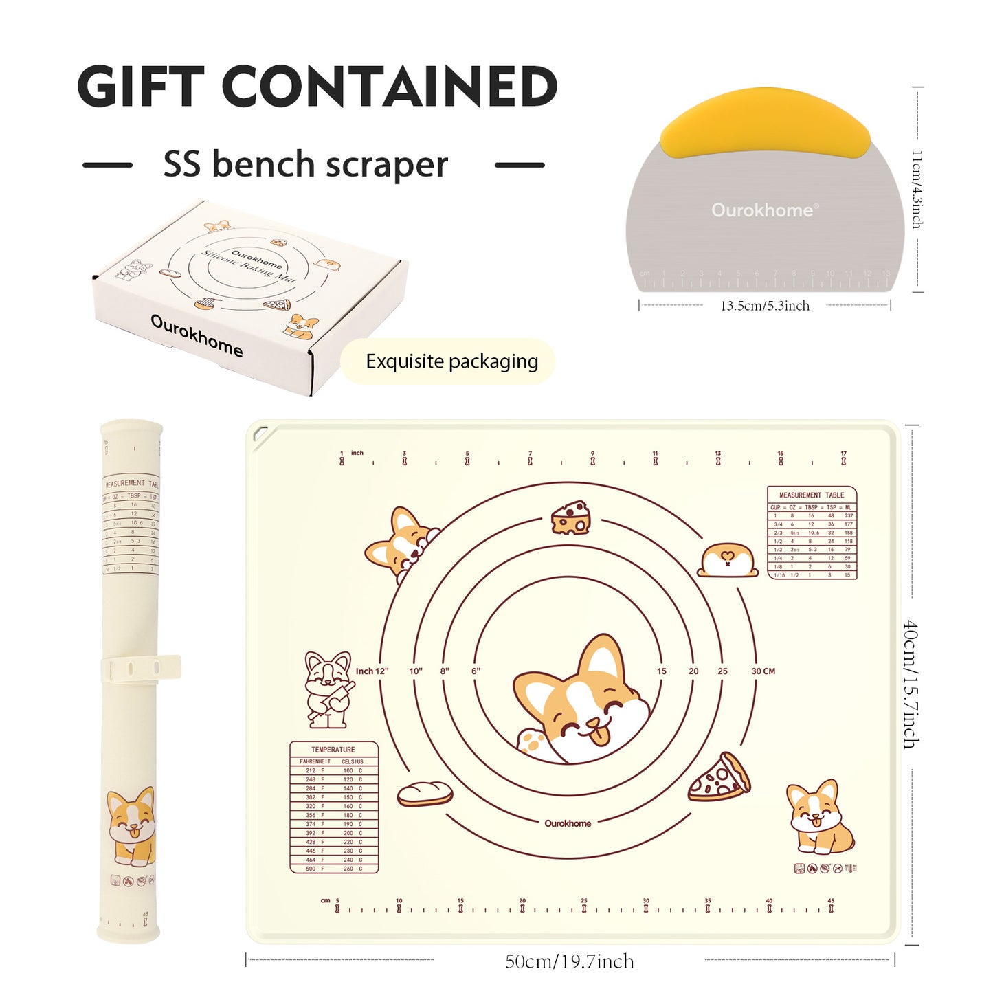 Ourokhome Silicone Baking Mat
