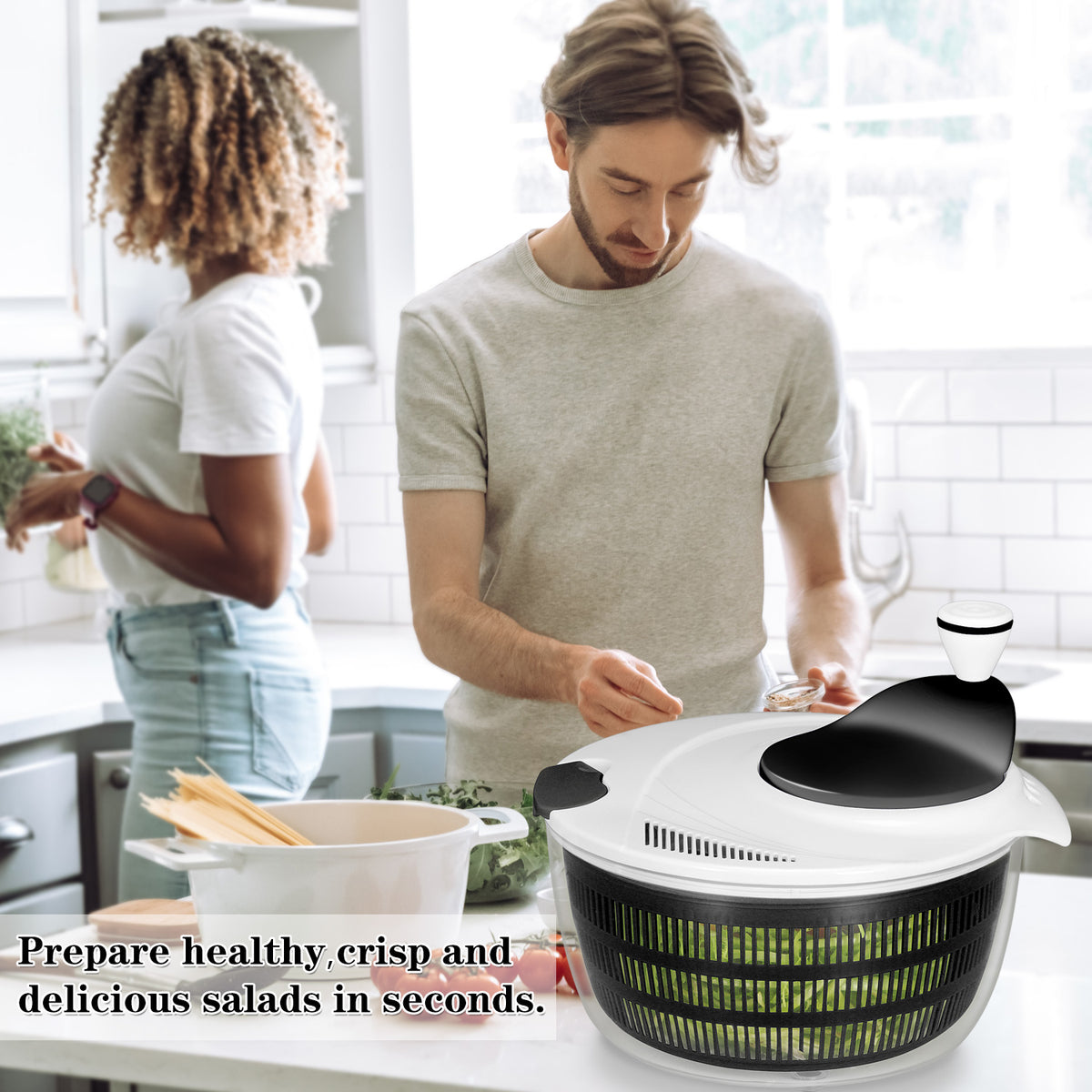Contacto Salatschleuder 12l/10l Profi Gastro Salatsieb Salad spinner / dryer Contacto Salatschleuder 12l/10l Profi Gastro Salatsieb Salad spinner / dryer