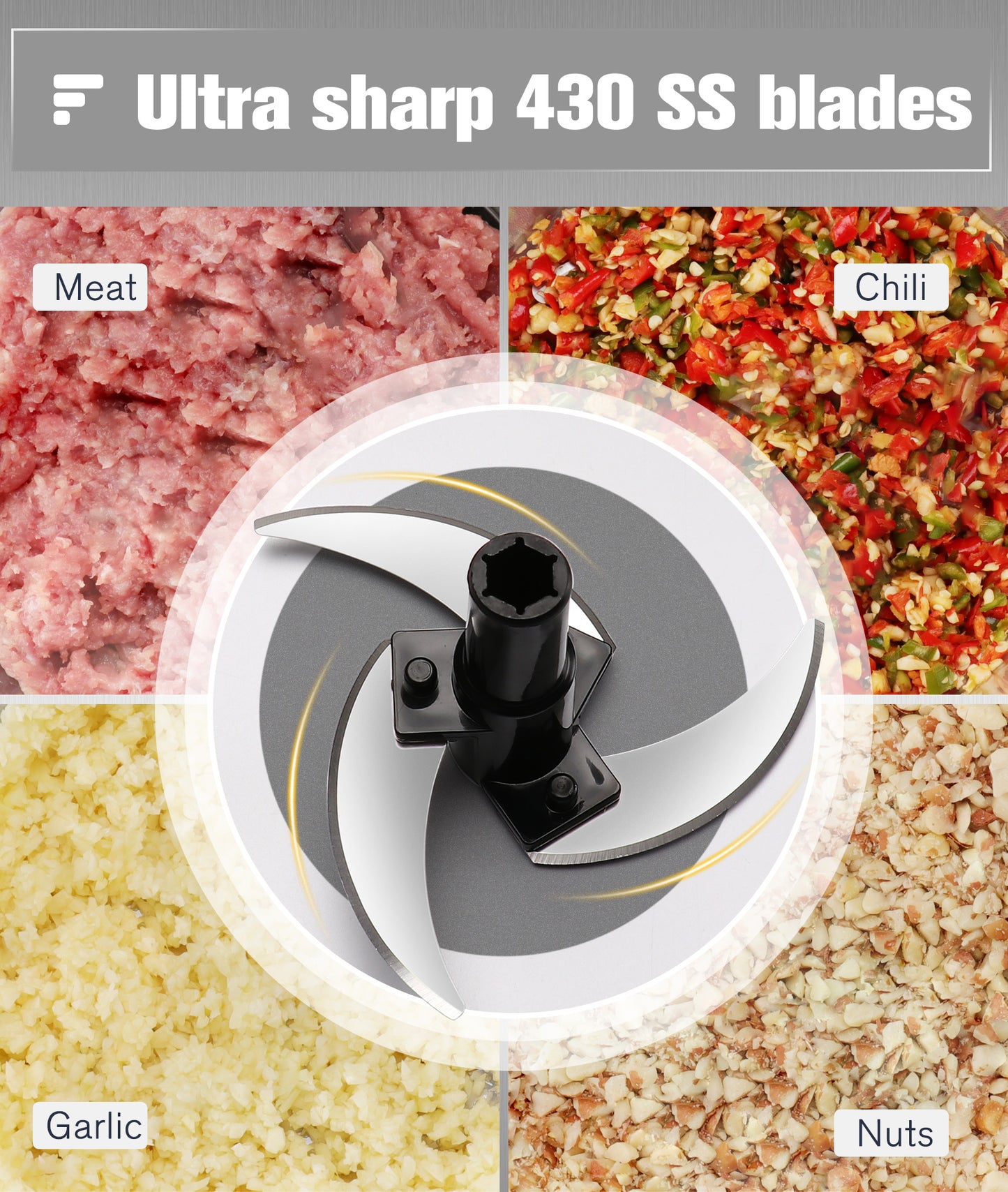 Ourokhome 1.8 LHand Crank Vegetable Chopper