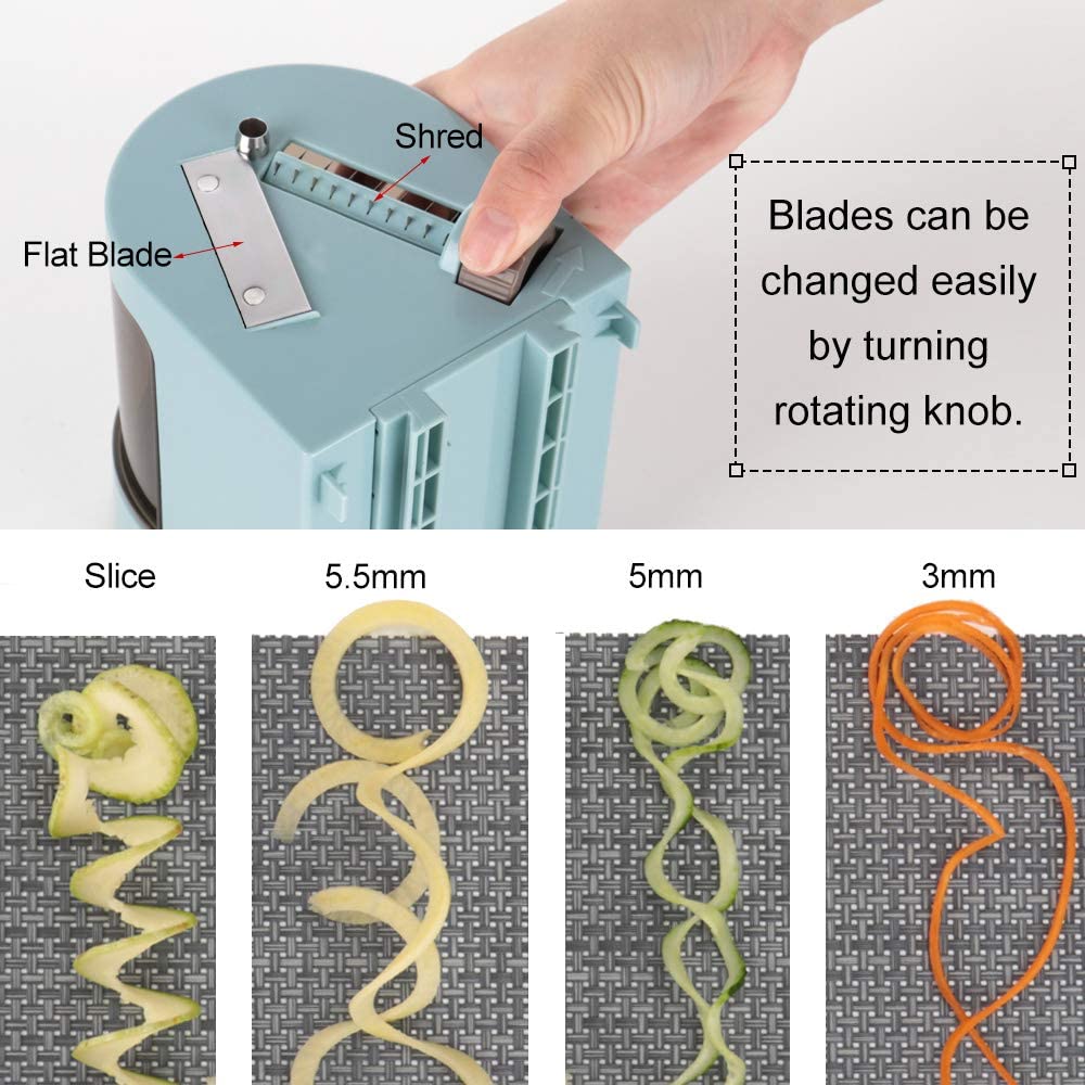 Ourokhome Vegetable Spiralizer Zucchini Noodles Maker