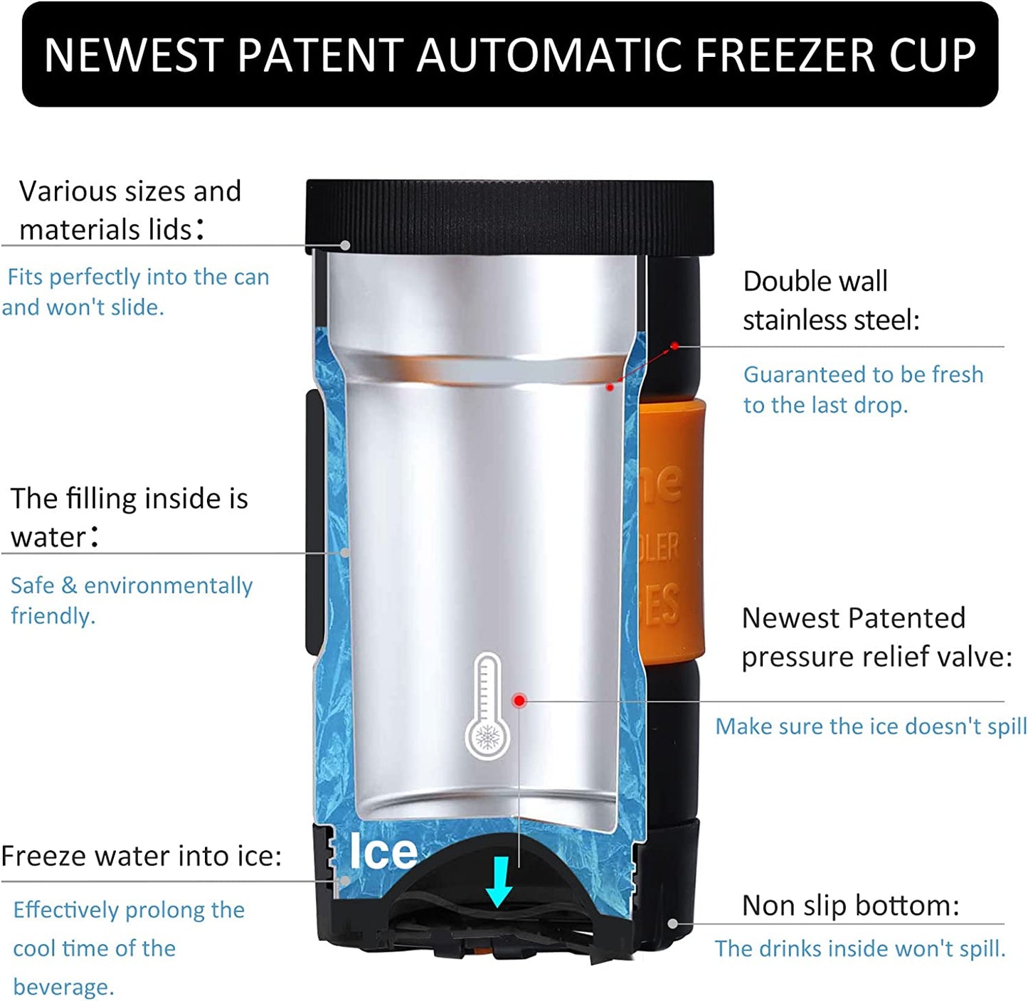 Ourokhome  Can Cooler Freezer Mug