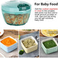 Ourokhome Manual Food Processor Vegetable Chopper